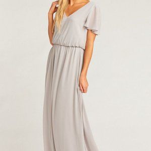 michelle flutter maxi dress